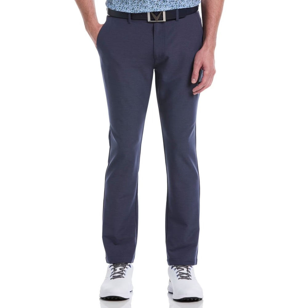 Callaway Mens Performance Golf Pant 38x30 Mood Indigo Blue Regular Fit Stretch